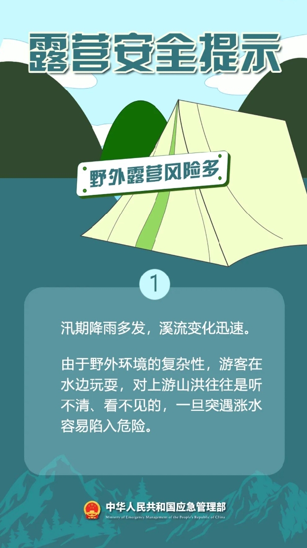 露营安全提示
