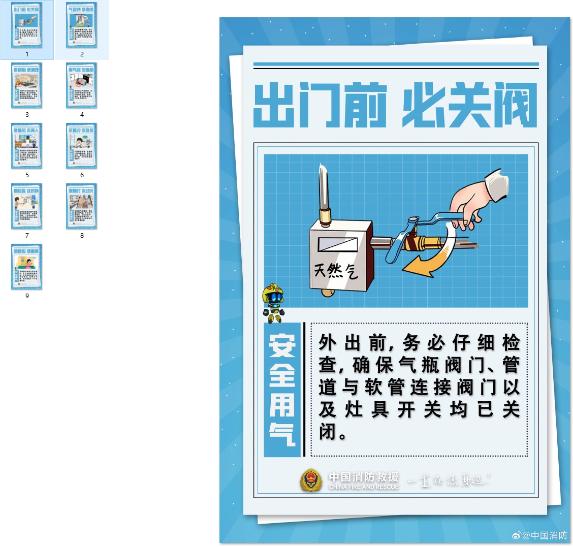 9图速记燃气使用安全知识