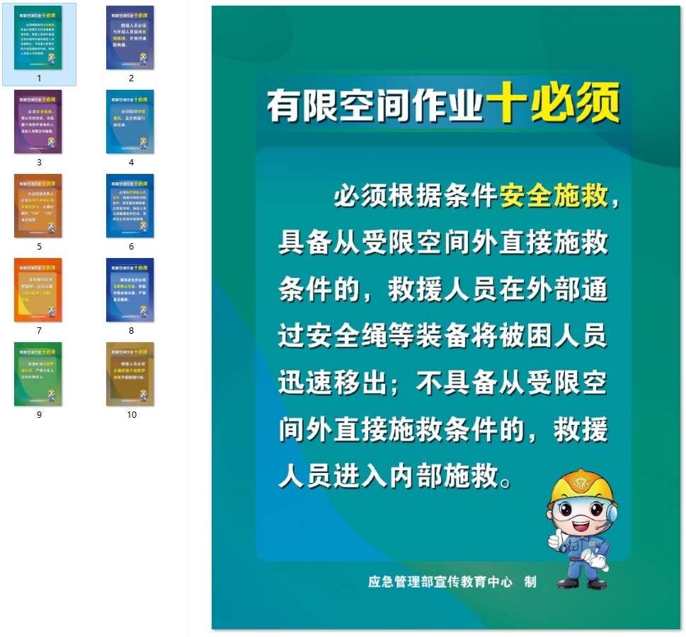 图解：有限空间作业“十必须”